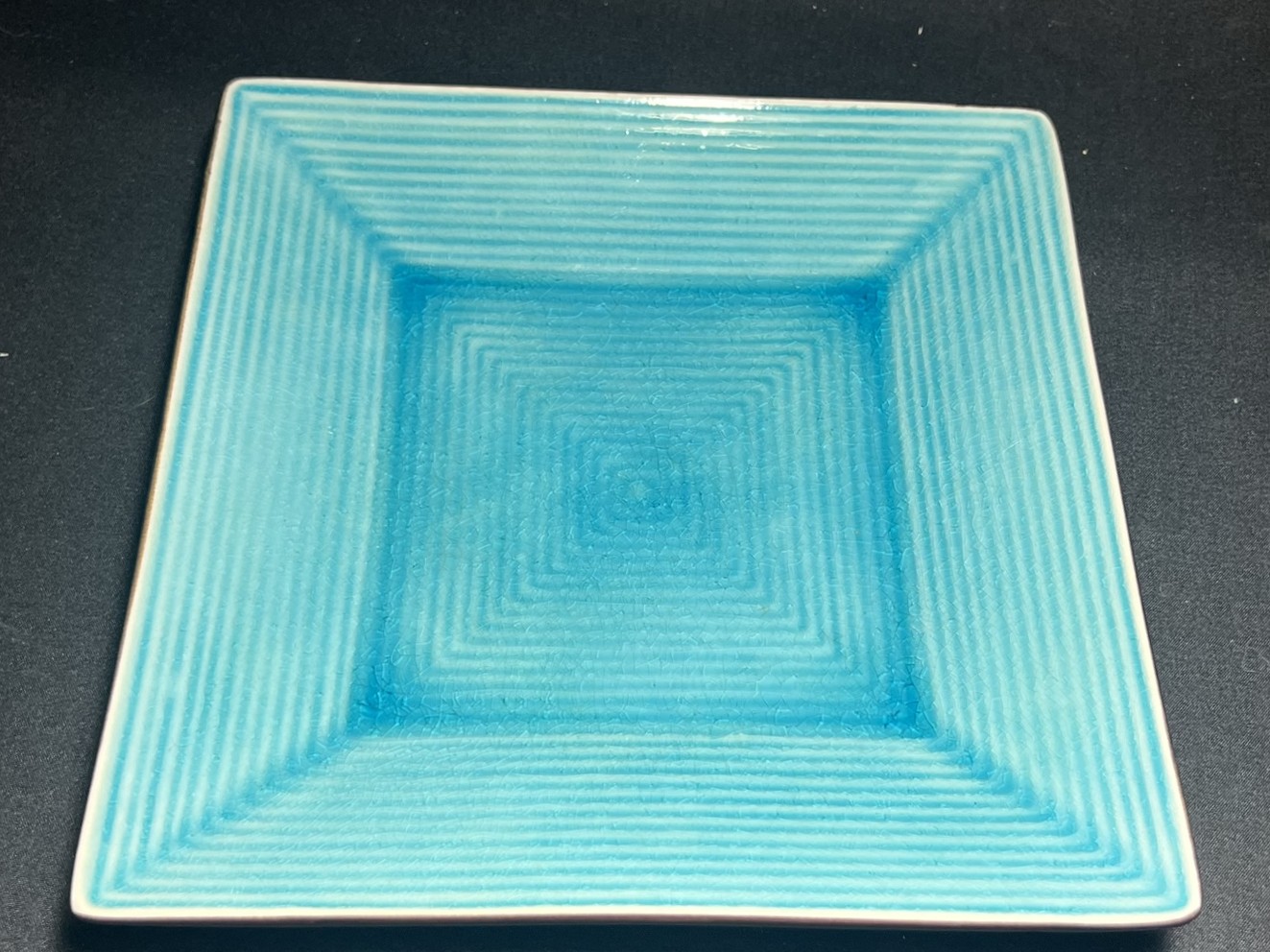 Modern Turquoise Square Plate | PS119