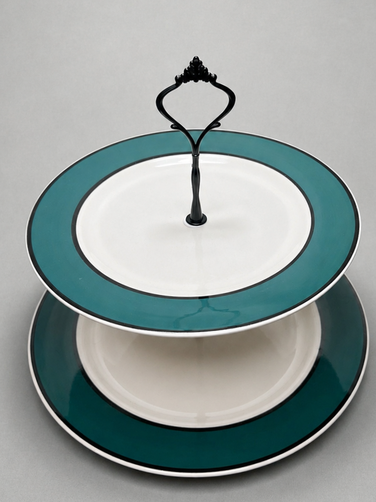 Two-Tier Porcelain Serving Stand | 2PA101