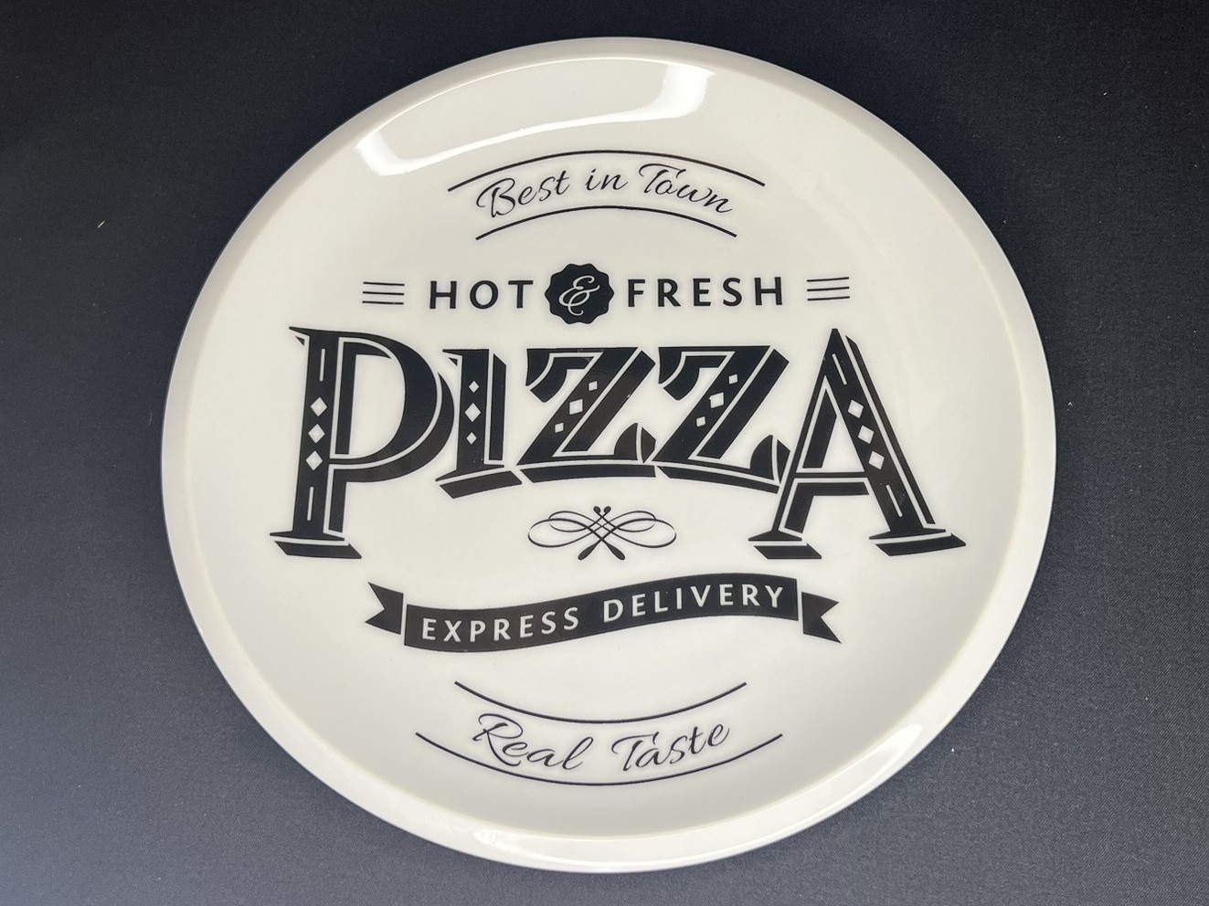 Pizza-Themed Ceramic Plate | PU110