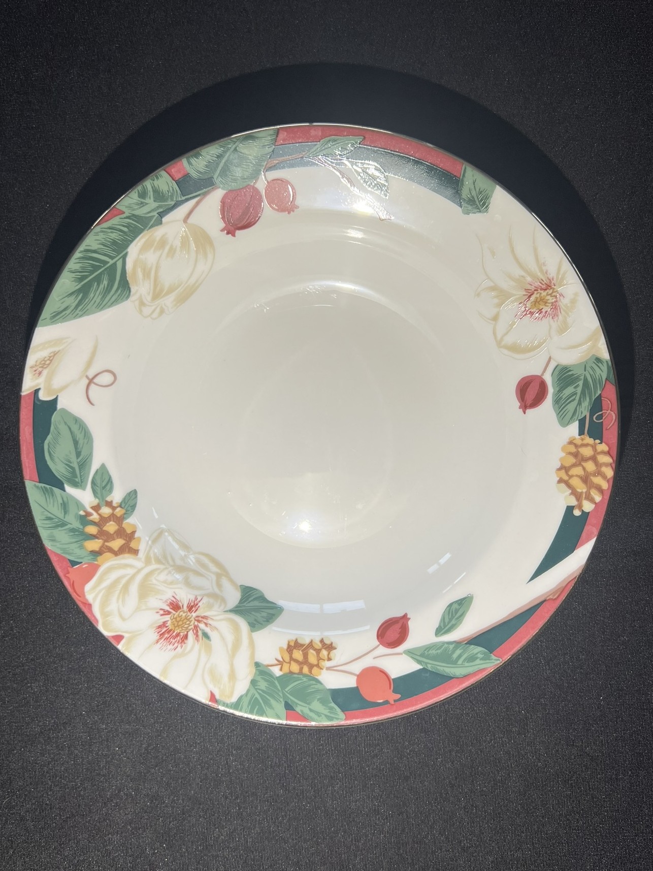 Floral Patterned Ceramic Soup Bowl | H129