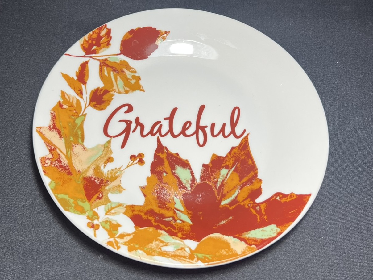 Grateful Autumn Ceramic Plate | H205