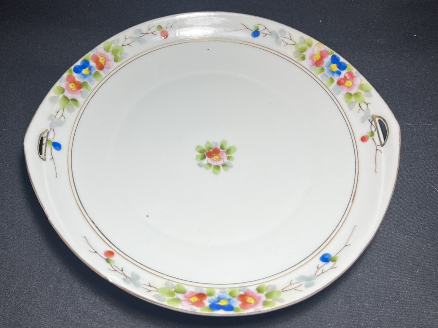 Vintage Floral Porcelain Plate | PFL209