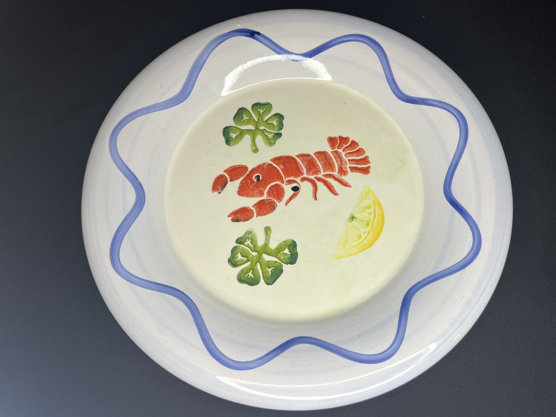 Lobster-Themed Ceramic Plate | PU115