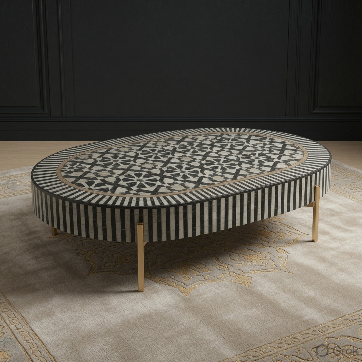 Zuno Bone inlay Coffee Table