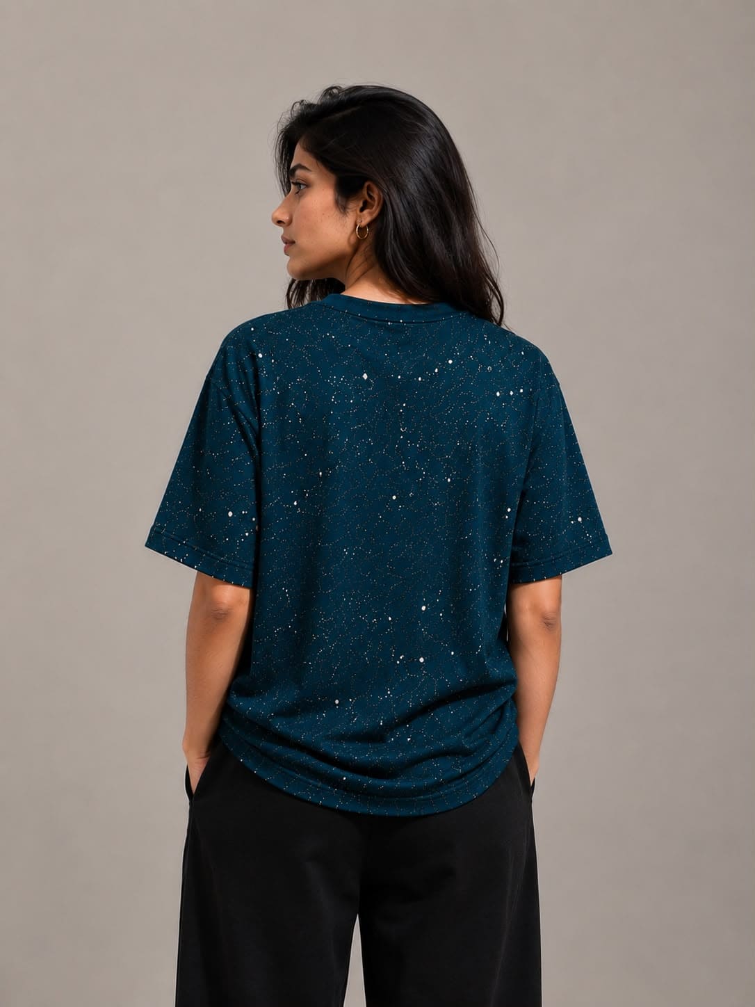 XELVANO Cosmic Drip Oversized T-Shirt