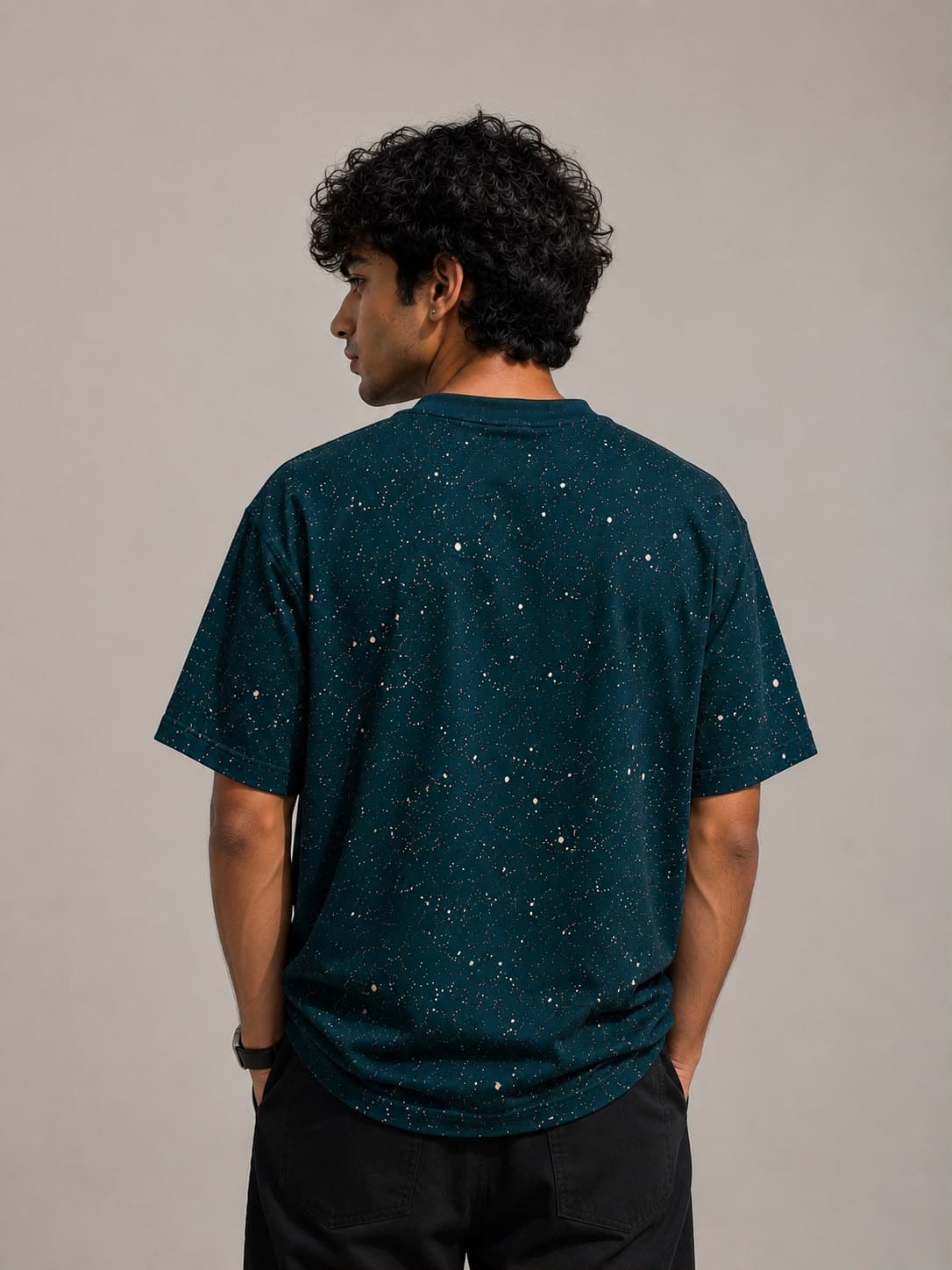 XELVANO Cosmic Drip Oversized T-Shirt
