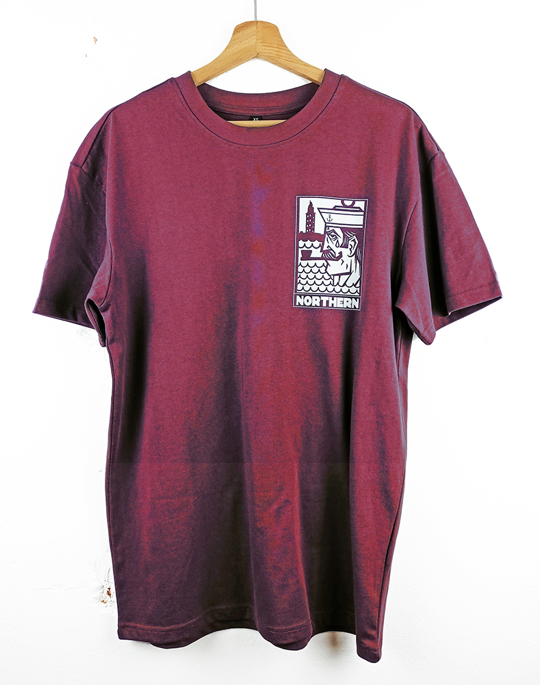 Camiseta Xente GRANATE