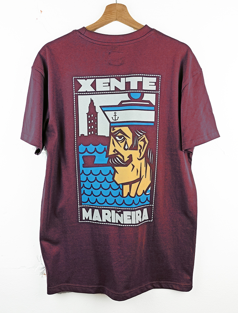 Camiseta Xente GRANATE