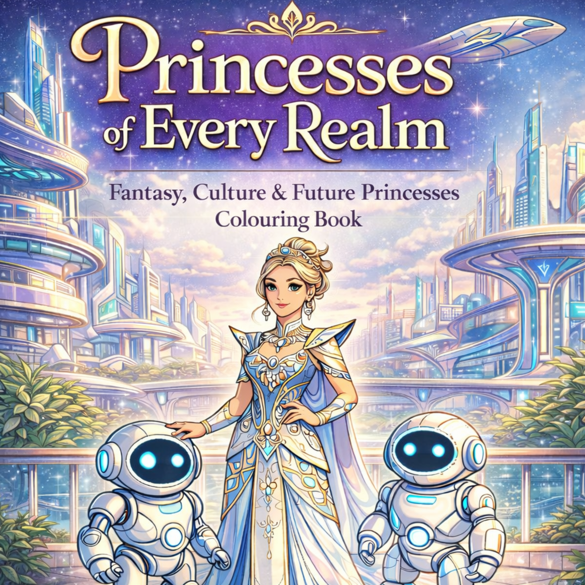 Princesses of Every Realm Colouring Book
