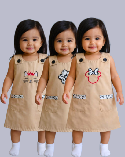 Comfy Tan Baby Dress