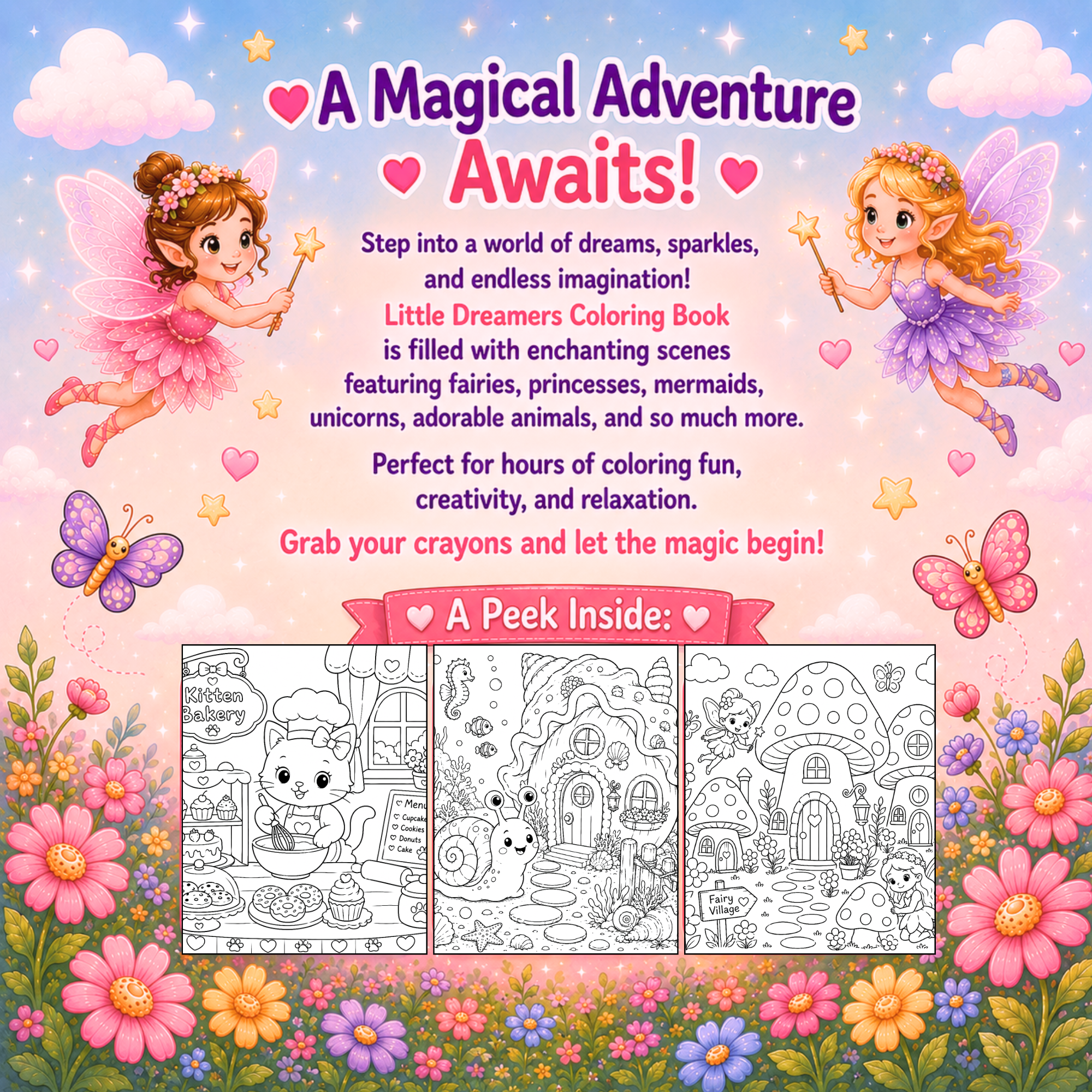 Little Dreamers Coloring Book
