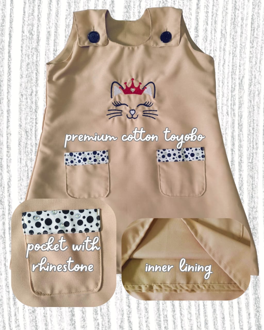 Comfy Tan Baby Dress