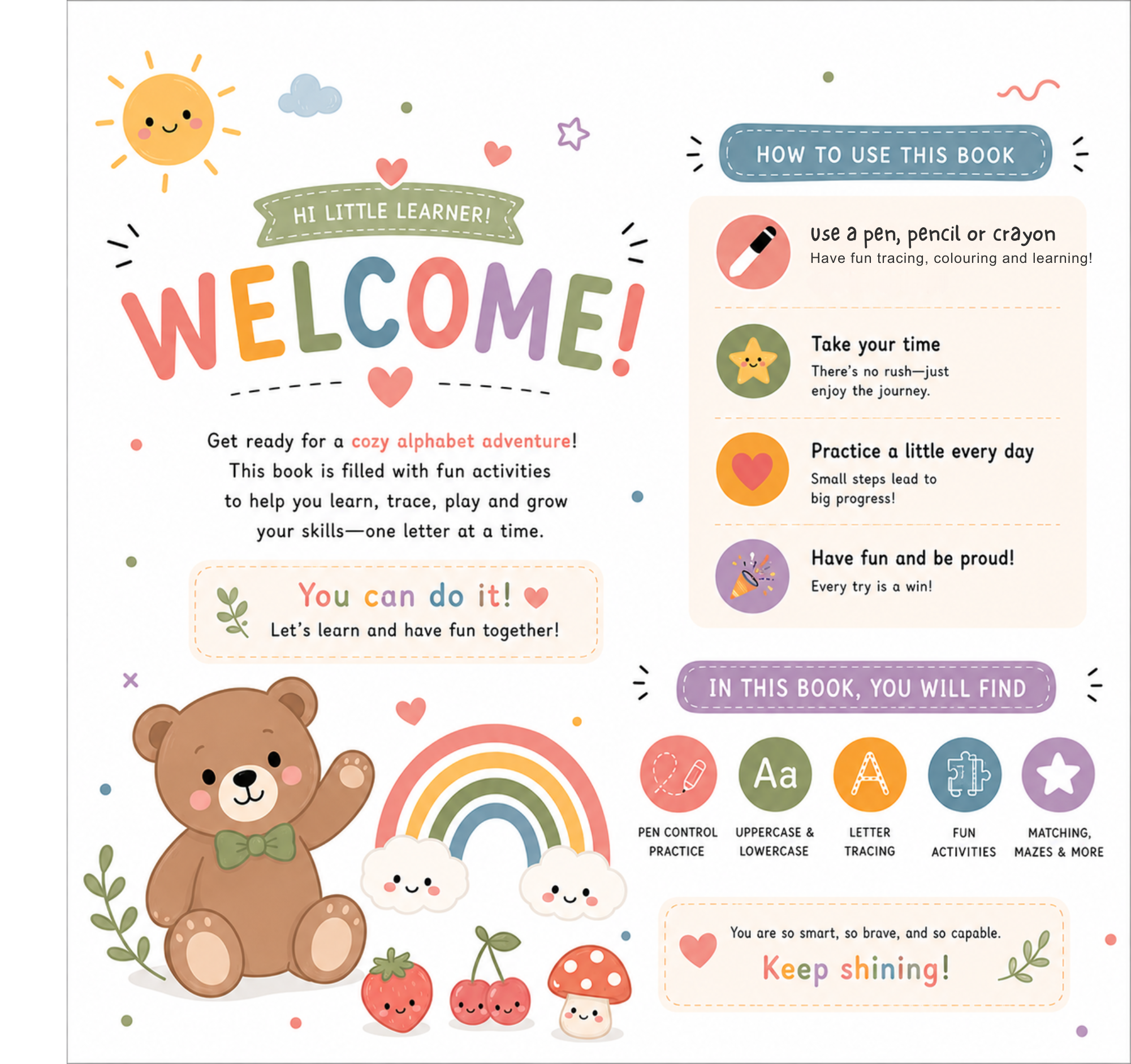 My Cozy Alphabet Adventure Book