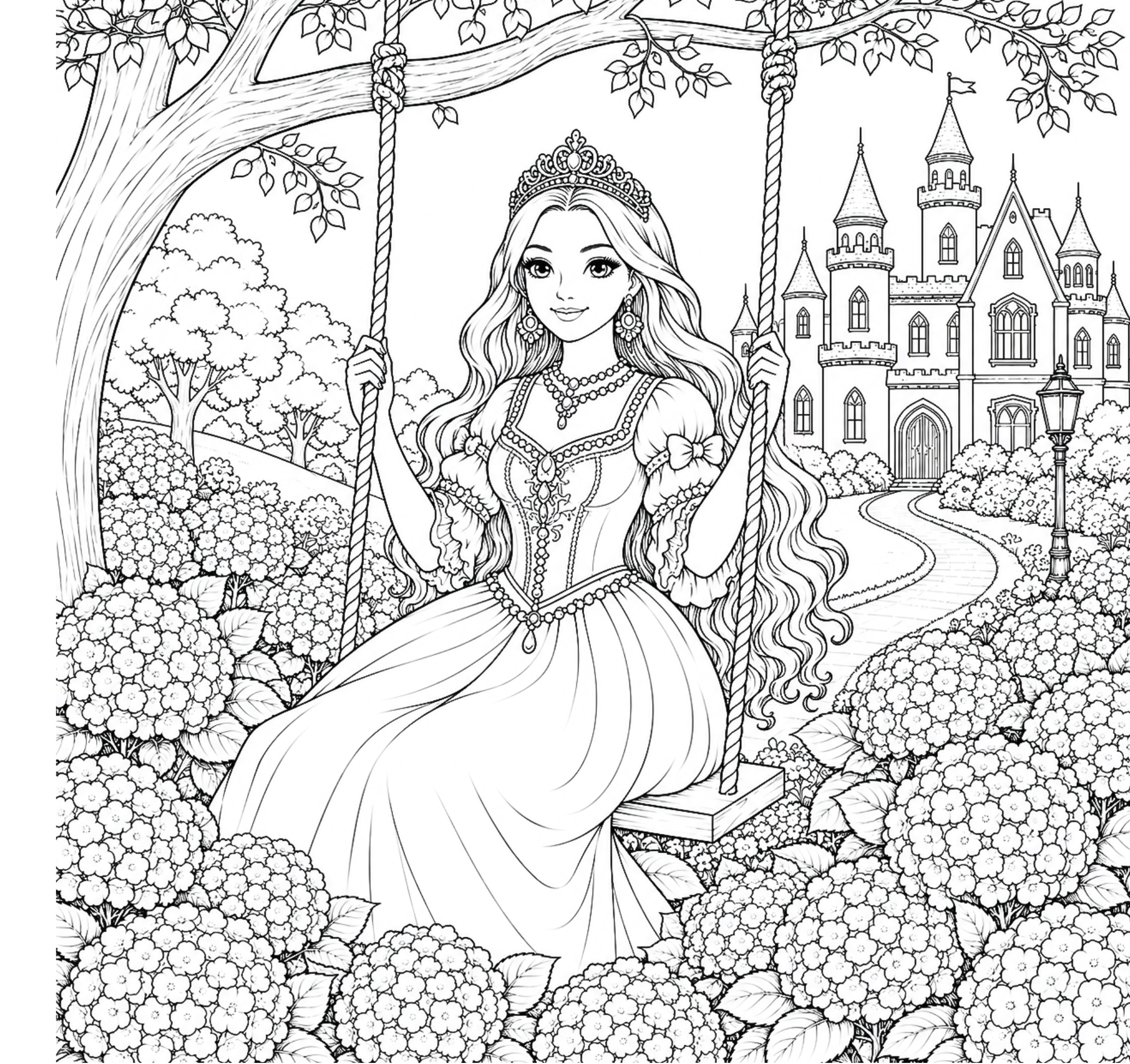 Princesses of Every Realm Colouring Book