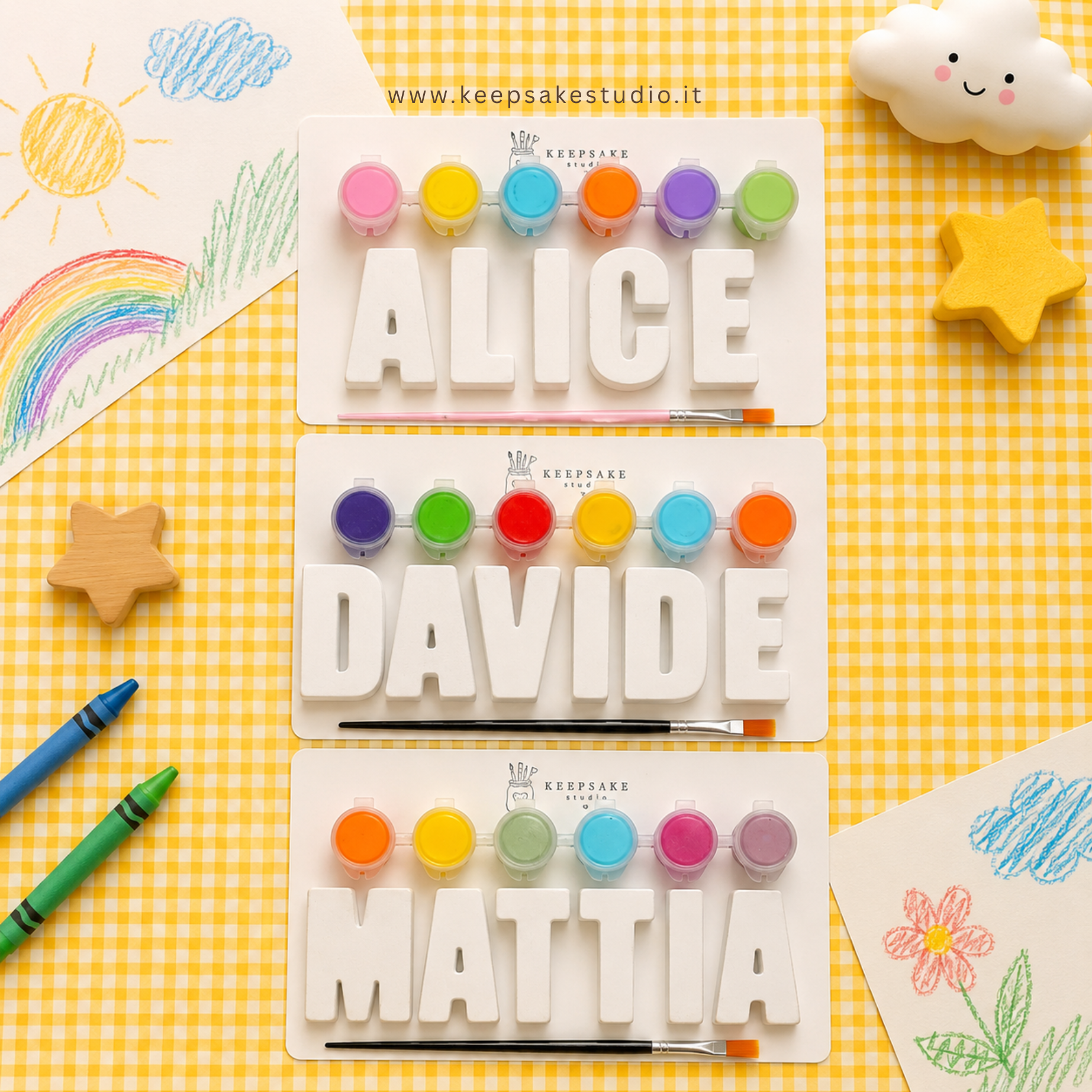 Dipingi il tuo Nome - Kit creativo personalizato