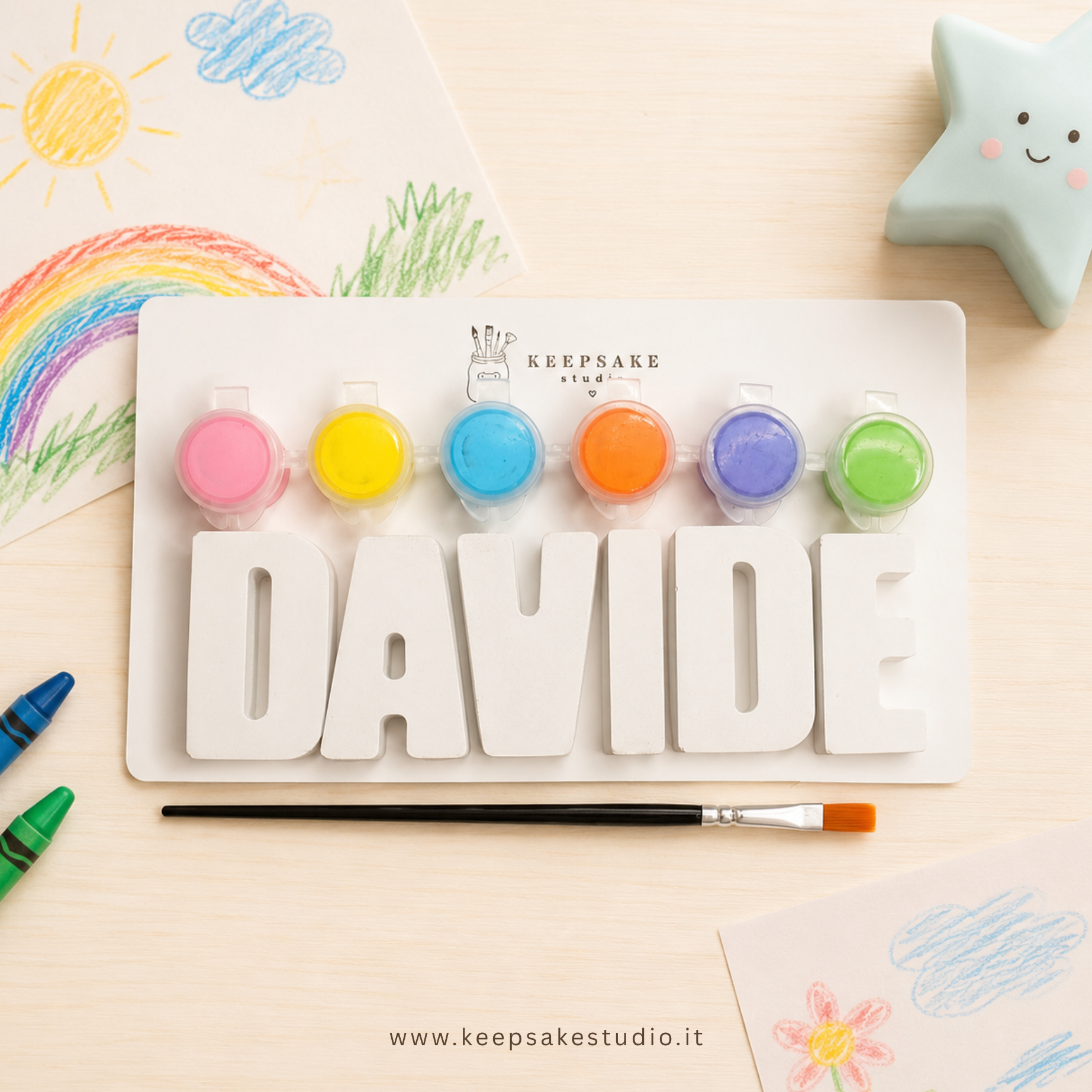 Dipingi il tuo Nome - Kit creativo personalizato