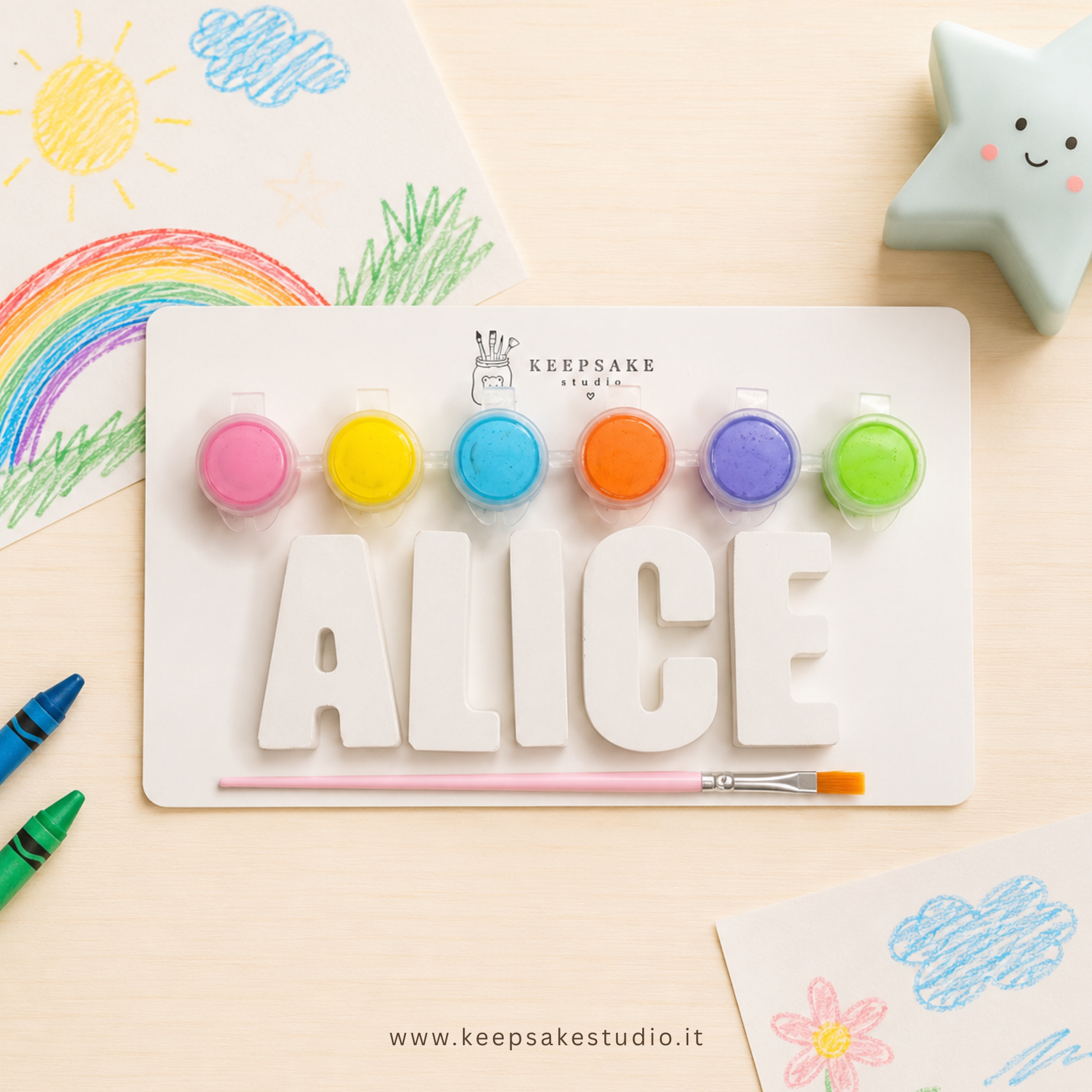 Dipingi il tuo Nome - Kit creativo personalizato