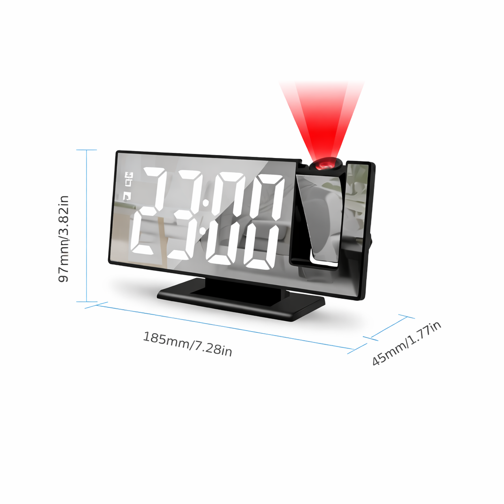 LED Digital Projection Desk Alarm Clock