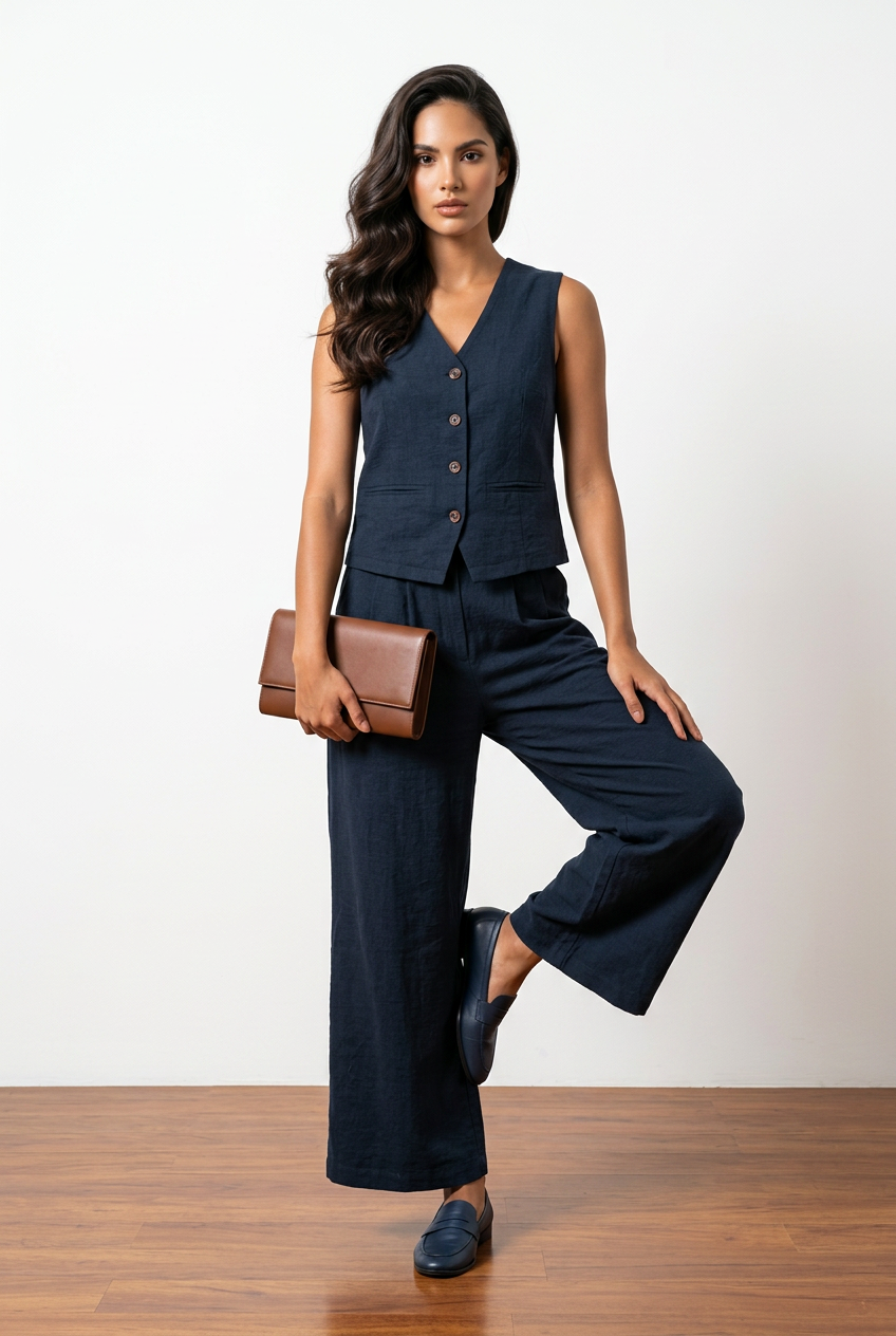 Trish Linen Pants Set
