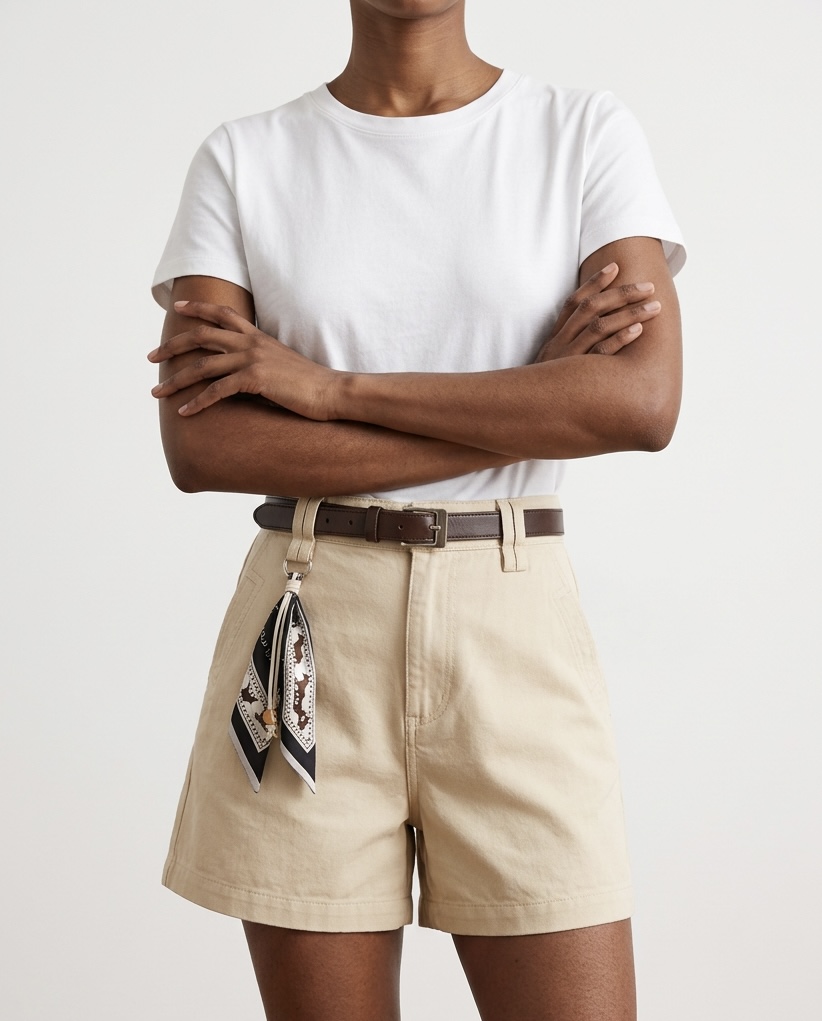 Abi Belted High Waist Shorts