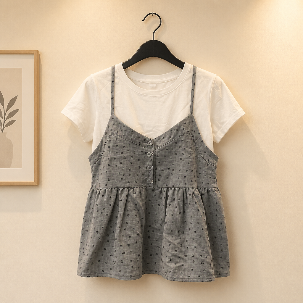 Julia Layered Babydoll Tee Set