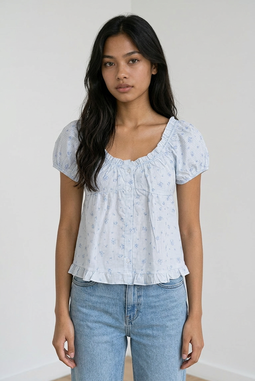 Bella Floral Short Sleeve Top