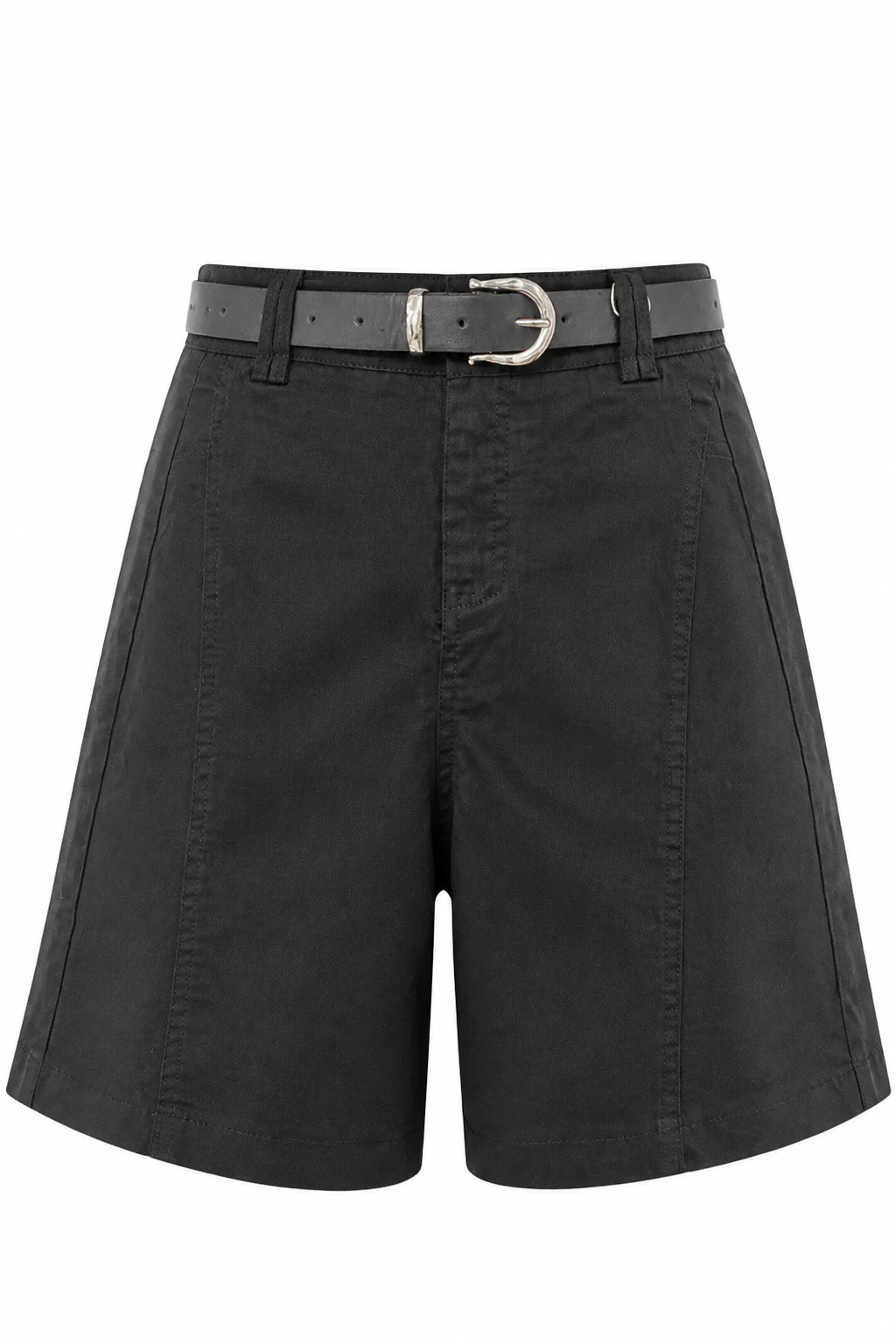 Chloe High-Waist Belted Shorts