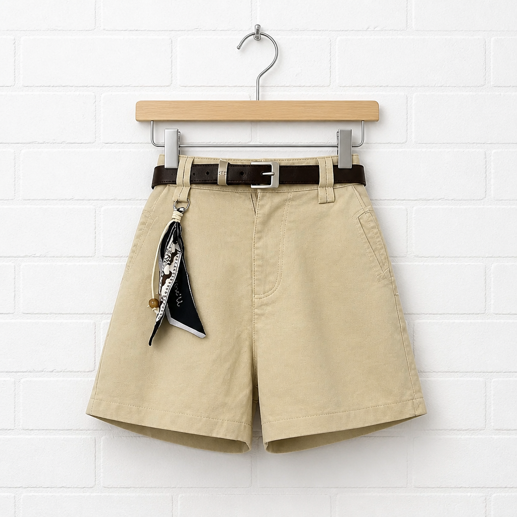 Abi Belted High Waist Shorts