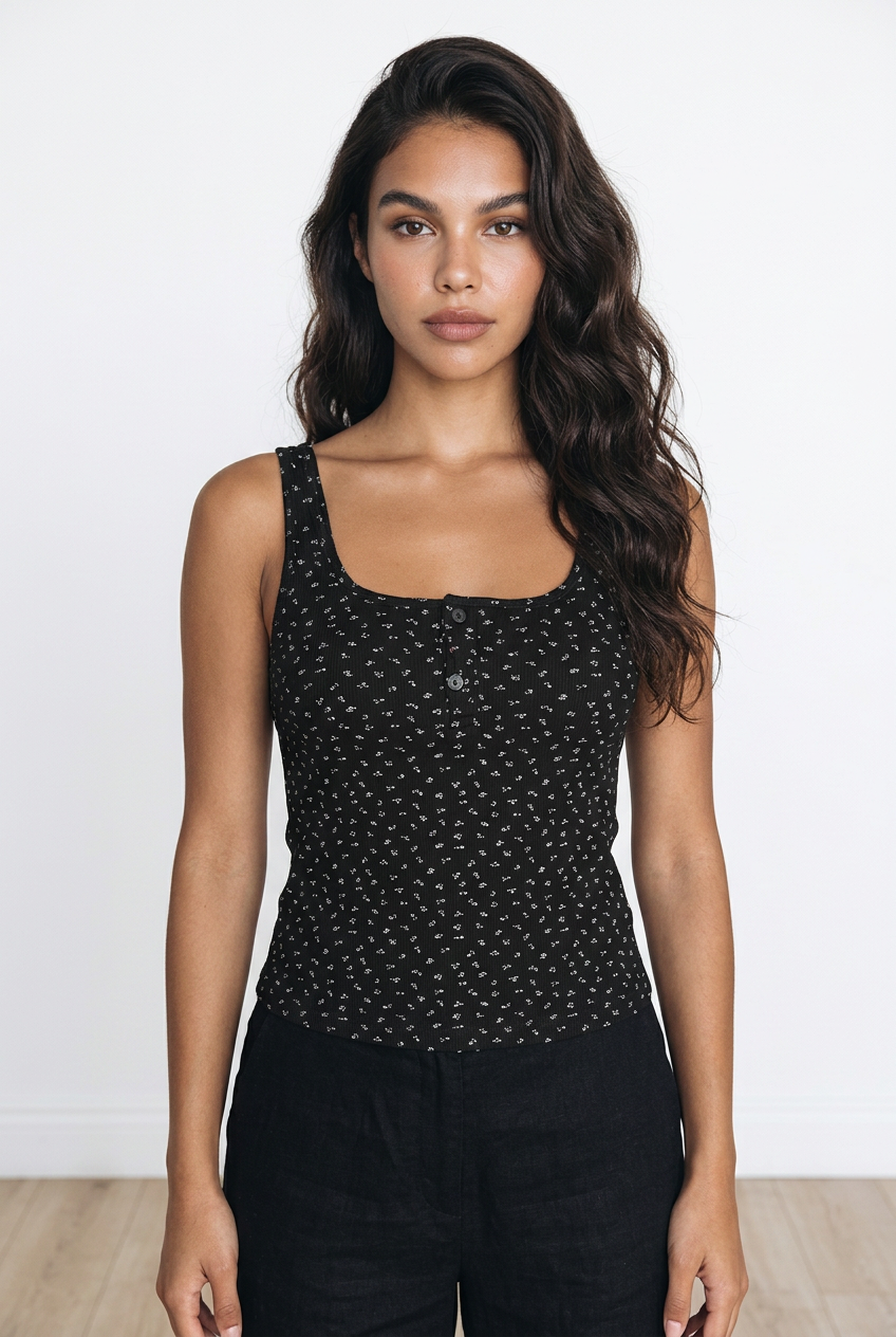 Daisy Floral Tank Top