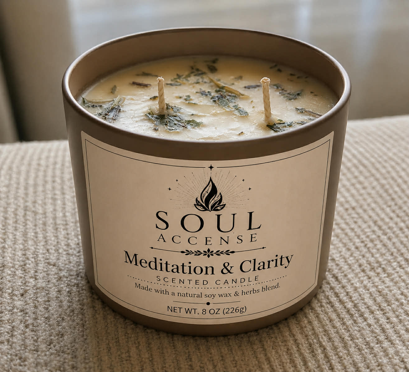 Handmade "Meditation&Clarity"  8oz 