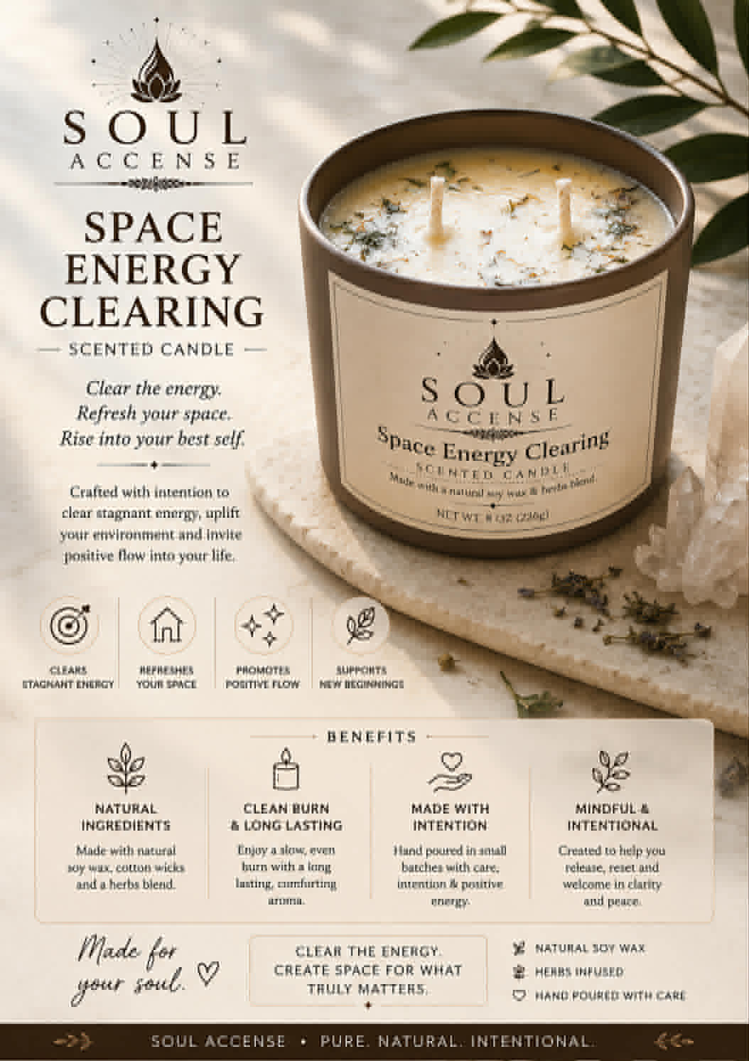 Handmade "Space Clearing"  8oz 
