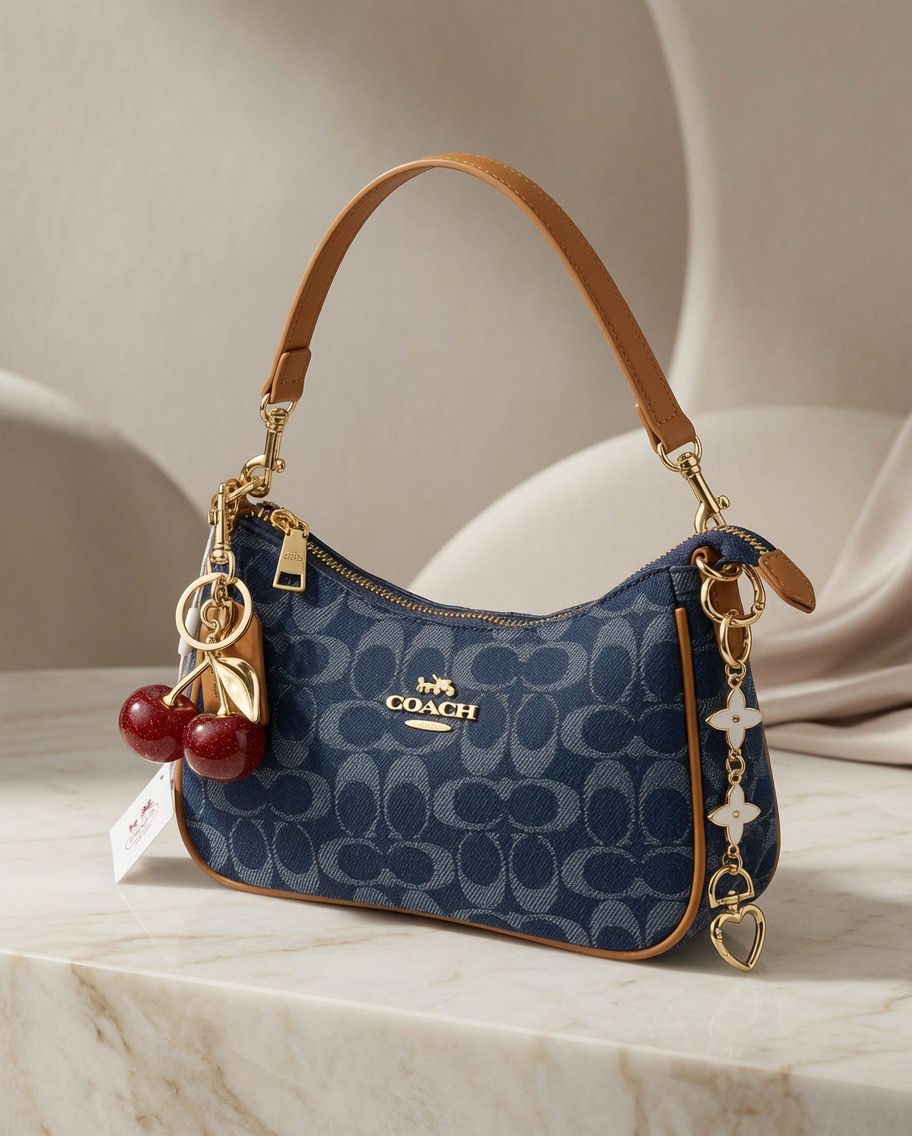 CARTERA COACH SIGNATURE DENIM