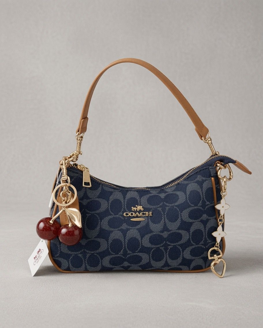 CARTERA COACH SIGNATURE DENIM