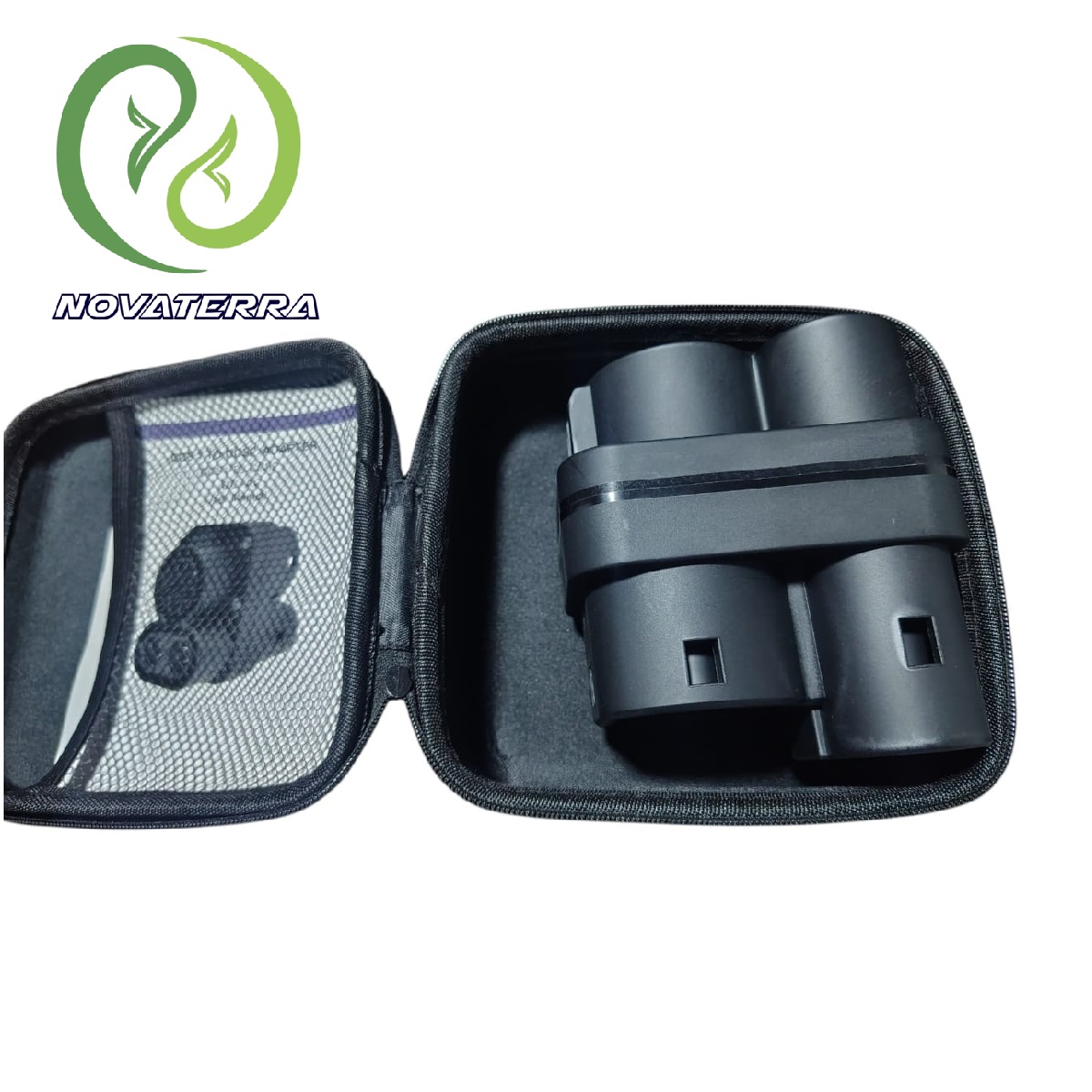 Adaptador de carga para vehiculo electrico  ccs1  a  ccs2