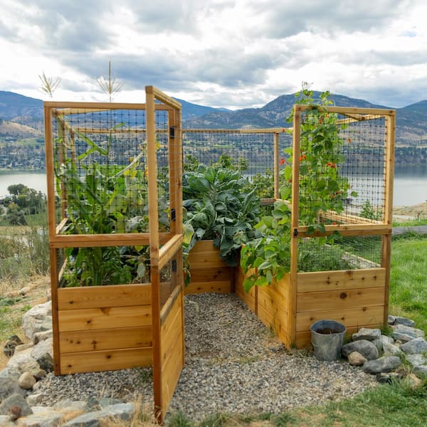 Outdoor Living Today 8 ft. x 8 ft. Garden in a Box with Deer Fencing