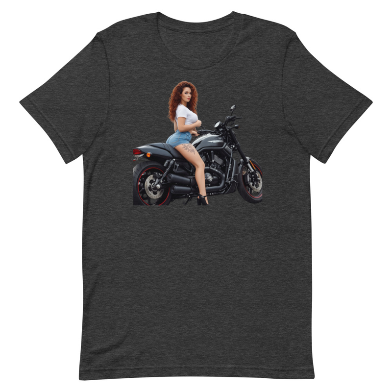 Motorcycle Girl Graphic T-Shirt