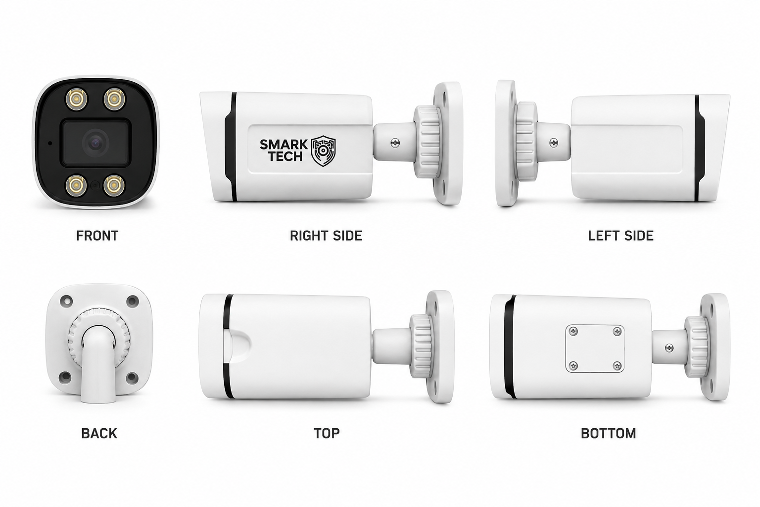 SMARK 5MP IP Bullet, Color Night Vision, Starlight (4mm)
