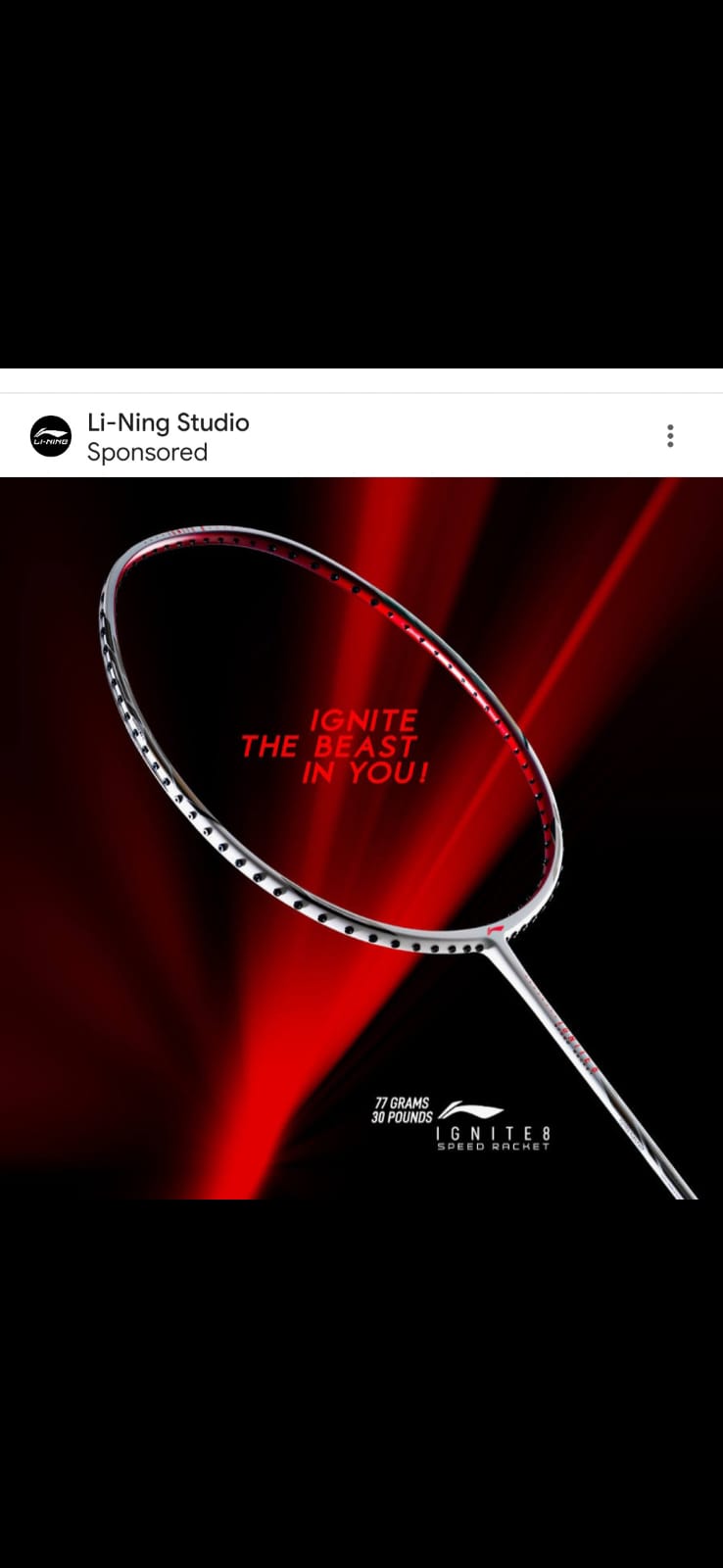 Li-Ning Ignite 8 Badminton Racket
