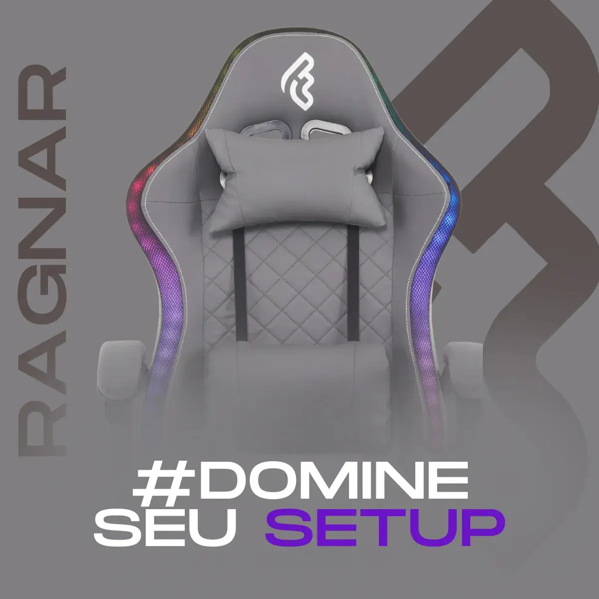 Cadeira Gamer RGB Reclinável até 120kg