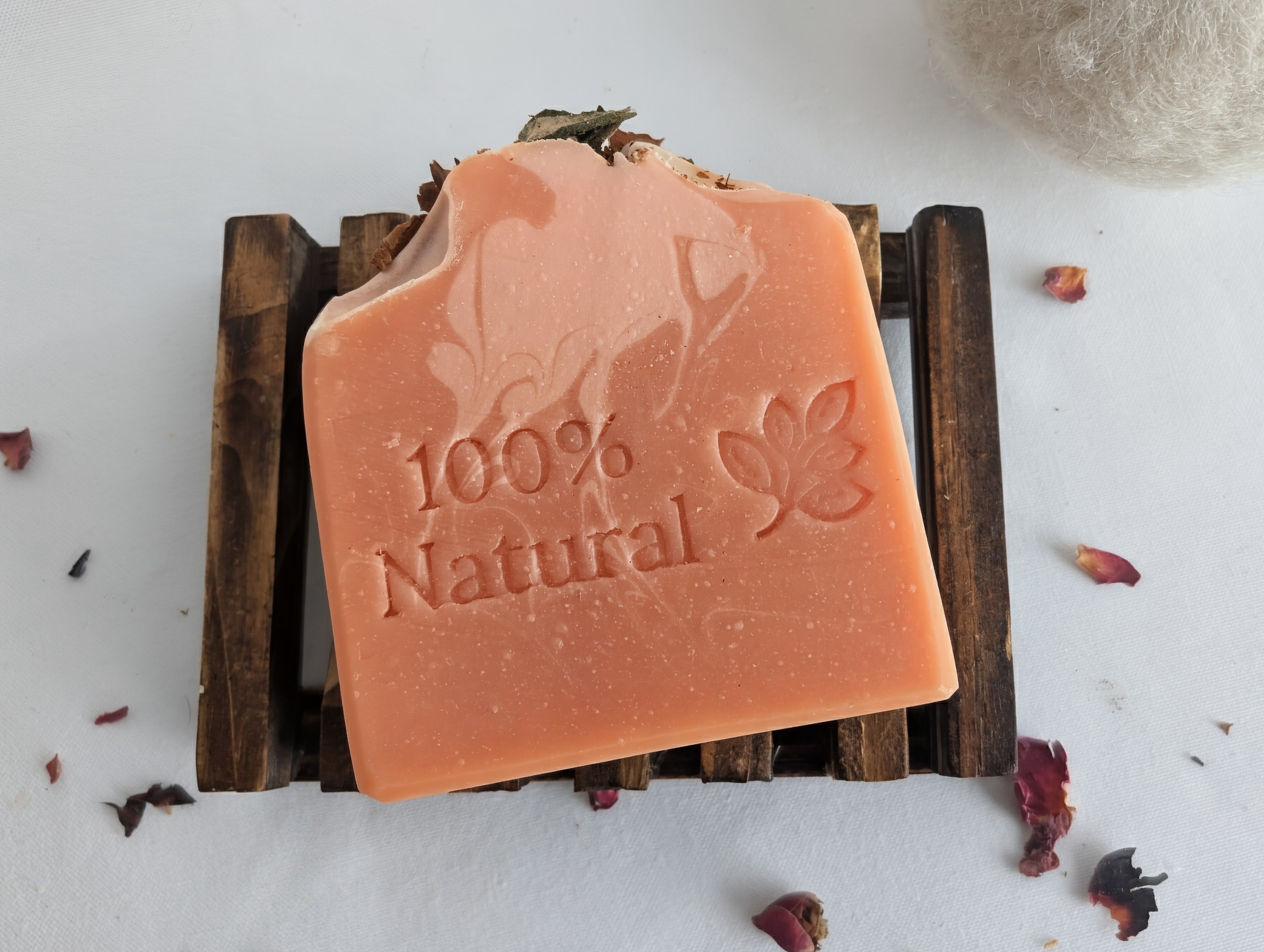 Rose & Sandalwood Silk Artisan Soap - 100% Natural