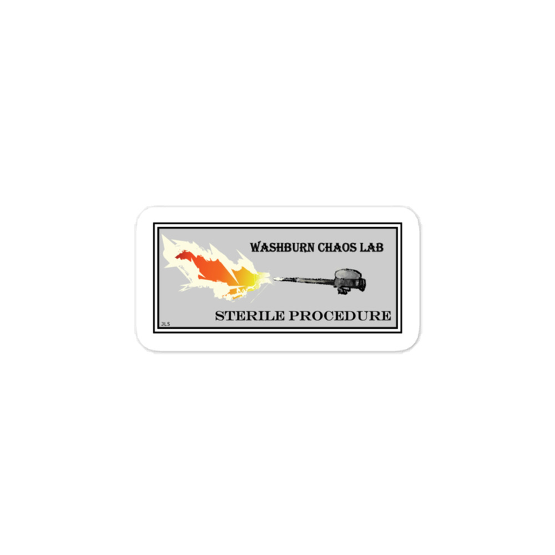 Sterile Procedure Vinyl Sticker Designed by June Lennox Stone (WCL Local Artist Series)