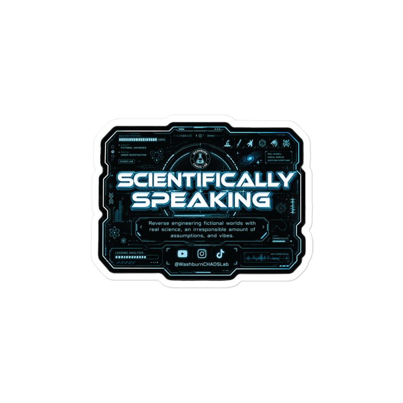 Scientifically Speaking (Tech Background) Vinyl Sticker