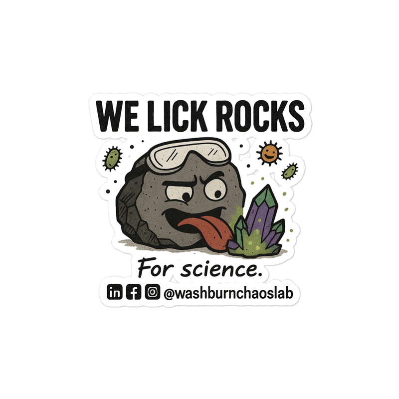 Bubble-free stickers: We Lick Rocks for Science