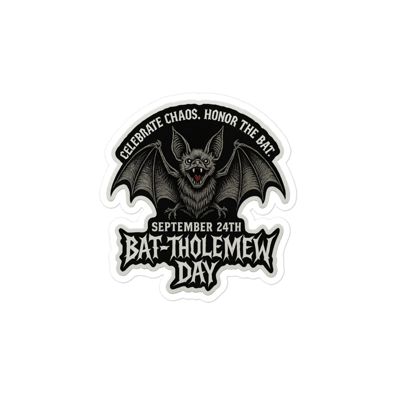 Bat-Tholemew Day Vinyl Sticker