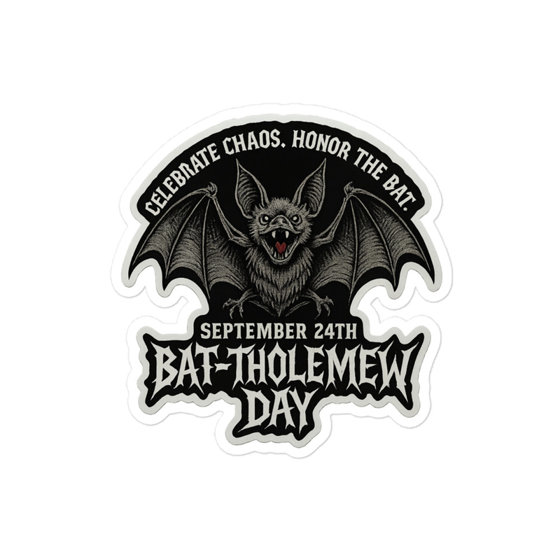 Bubble-free stickers: Bat-tholemew Day