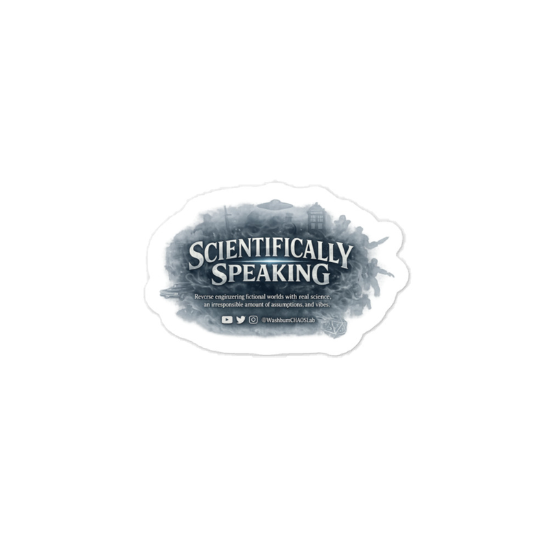 Kiss-cut vinyl decals: Scientifically Speaking