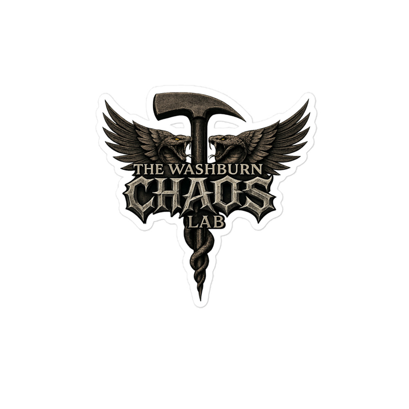 Washburn CHAOS Lab Logo Vinyl Sticker