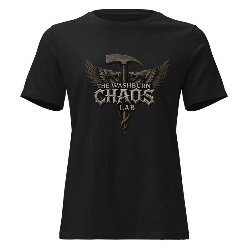 Women's Relaxed T-Shirt: Washburn CHAOS Lab Logo