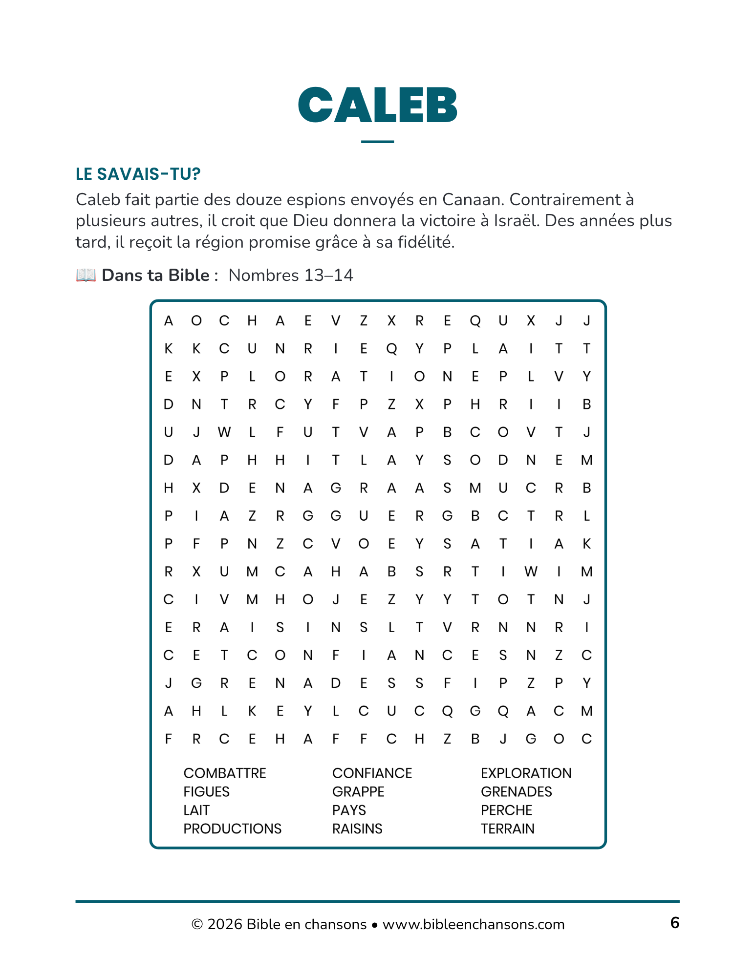 Les Personnages de la Bible – Mots Cachés - ÉDITION DÉCOUVERTE - PDF