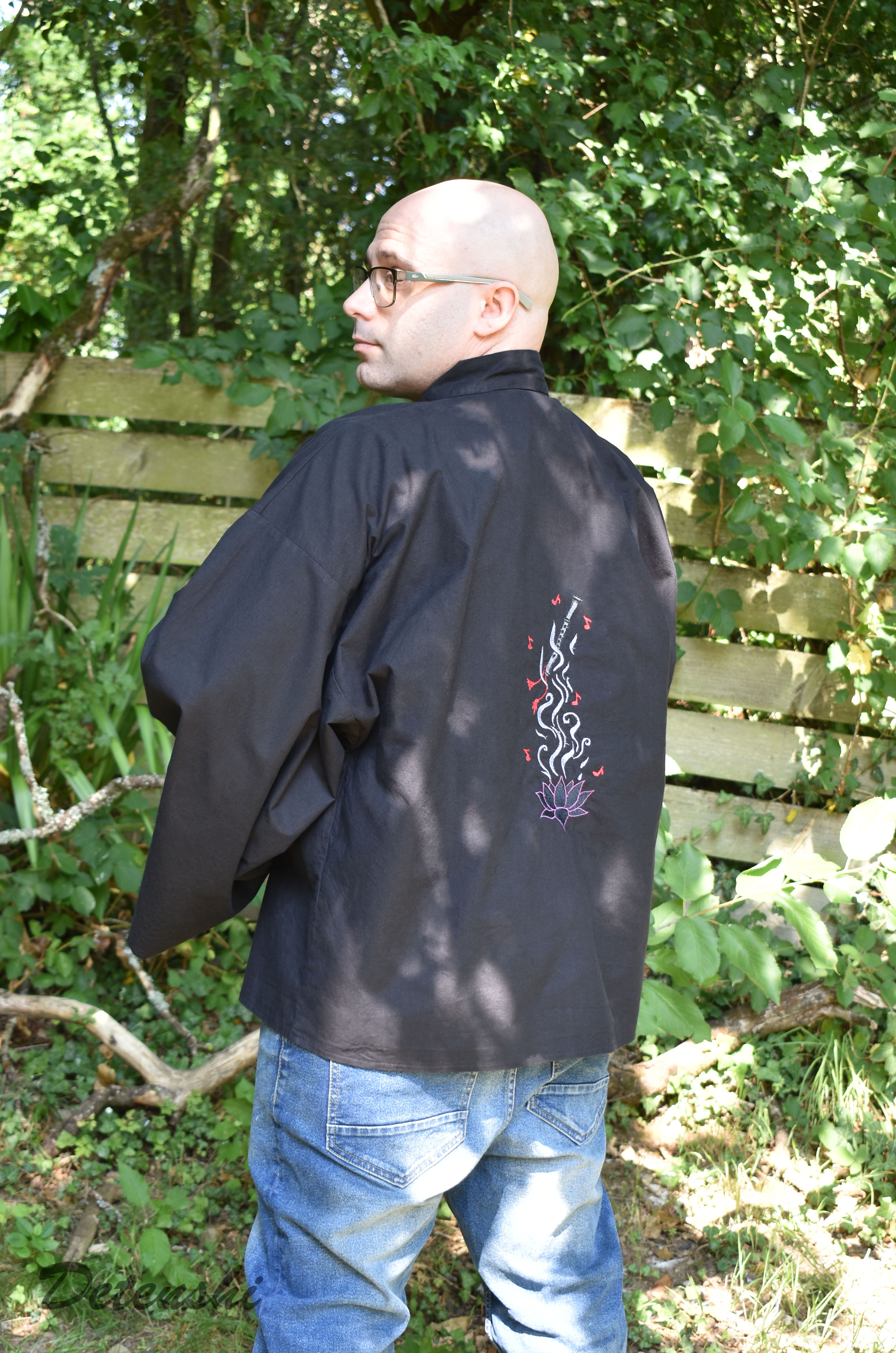 Veste type Haori Unisexe - Souffle de cendre